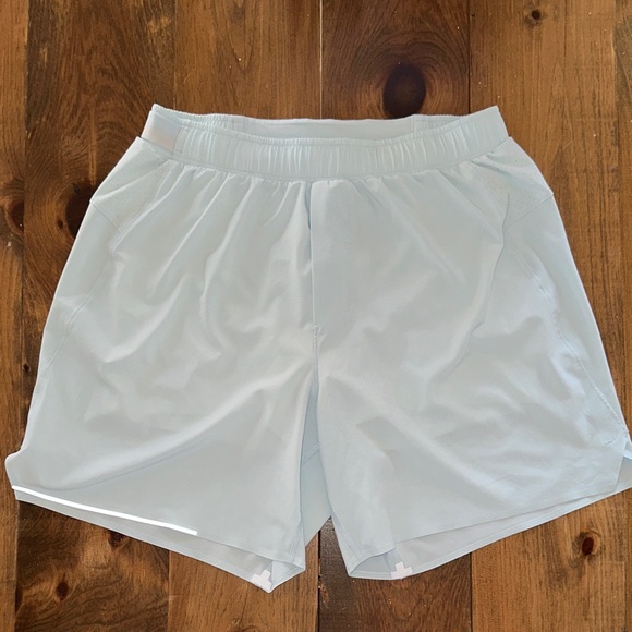 lululemon athletica Other - Lululemon Lined Men’s Surge Running Shorts Reflective Light Blue